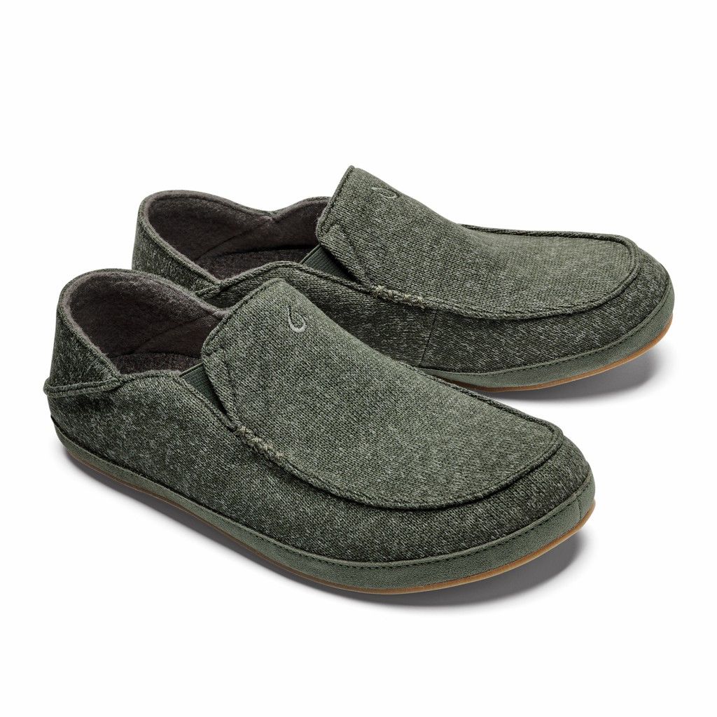 Zapatos Olukai Moloā Hulu - Pantuflas Hombre Verdes 20345-297